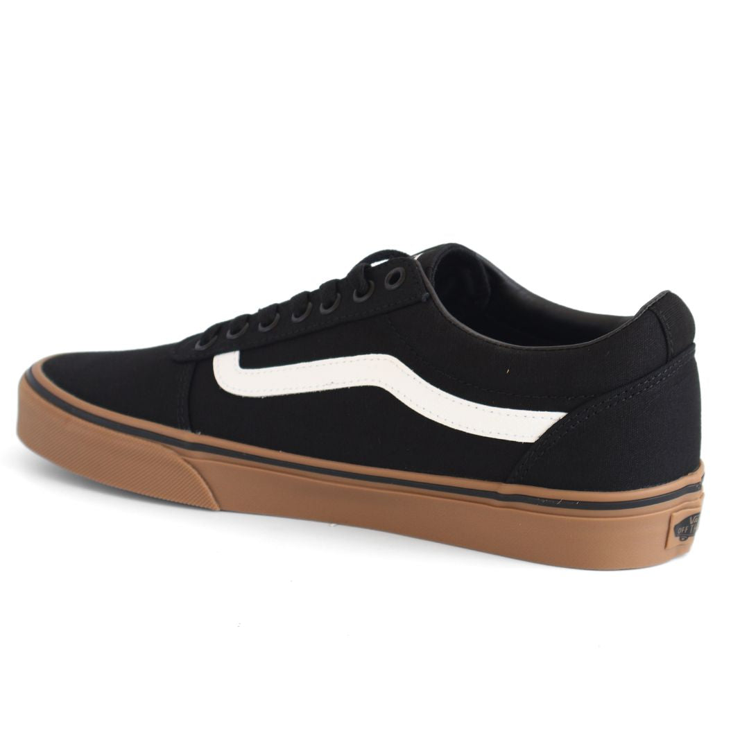 Vans Ward Mens Canvas Shoes Trainers Uk Size 8.5 Black Gum