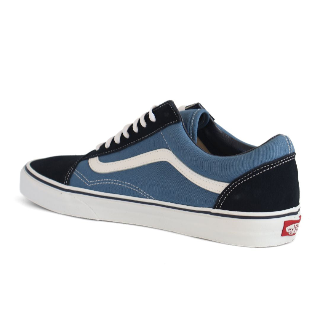 Vans Old Skool Mens Shoes Trainers Uk Size 7 - 10 Navy White