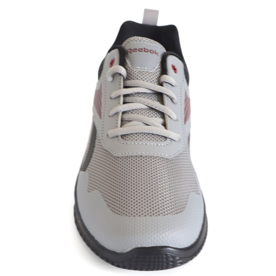 Reebok Rush Runner Kids Boys Shoes Trainers UK Size 5 Grey Black