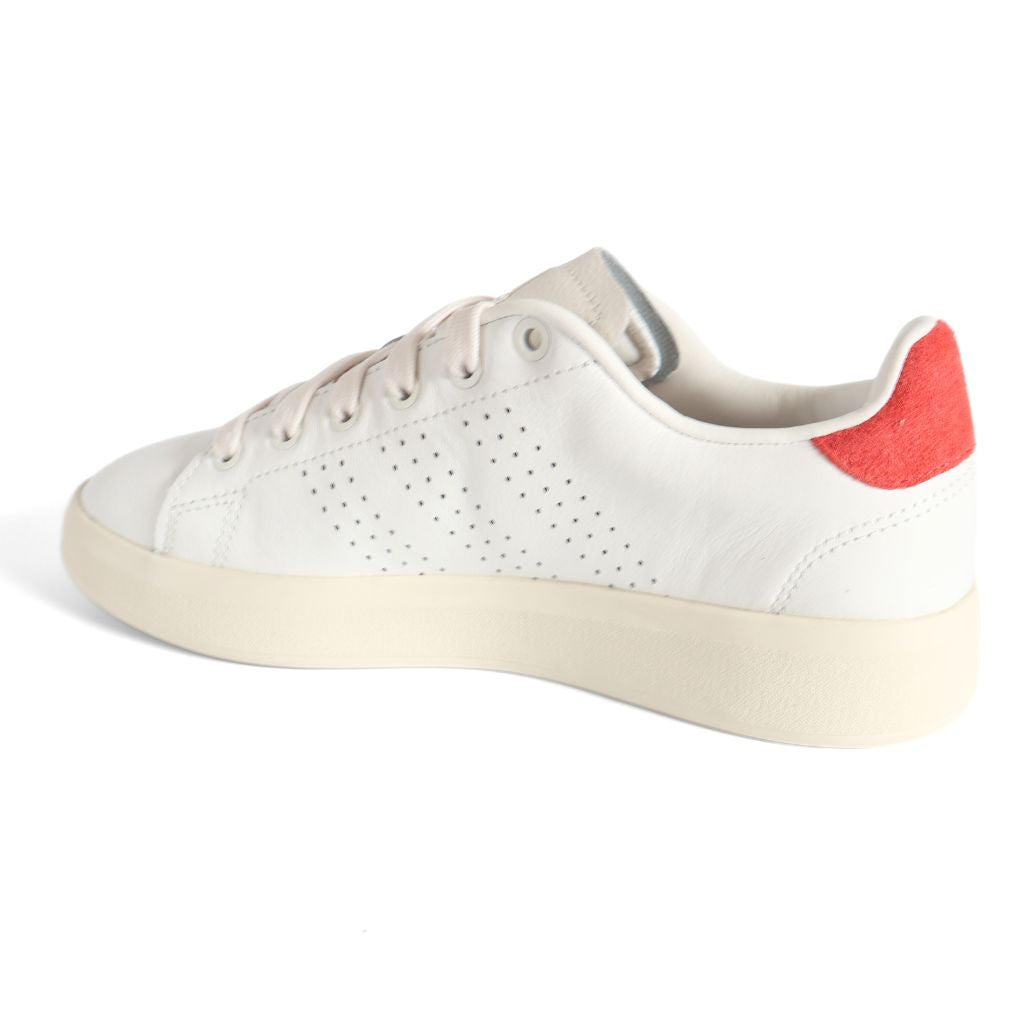 Adidas Advantage Premium Kids Shoes Trainers UK Size 3.5 White Red