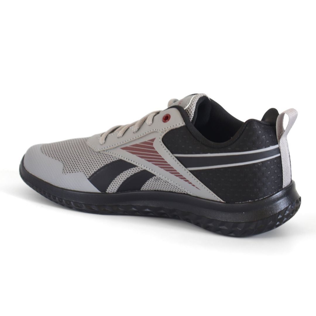 Reebok Rush Runner Kids Boys Shoes Trainers UK Size 5 Grey Black