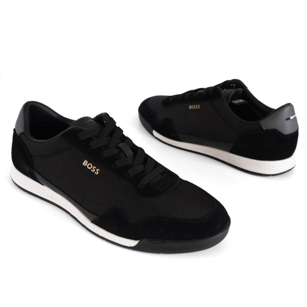 Hugo Boss Titanium SL Mens Shoes UK Size 7 Black White