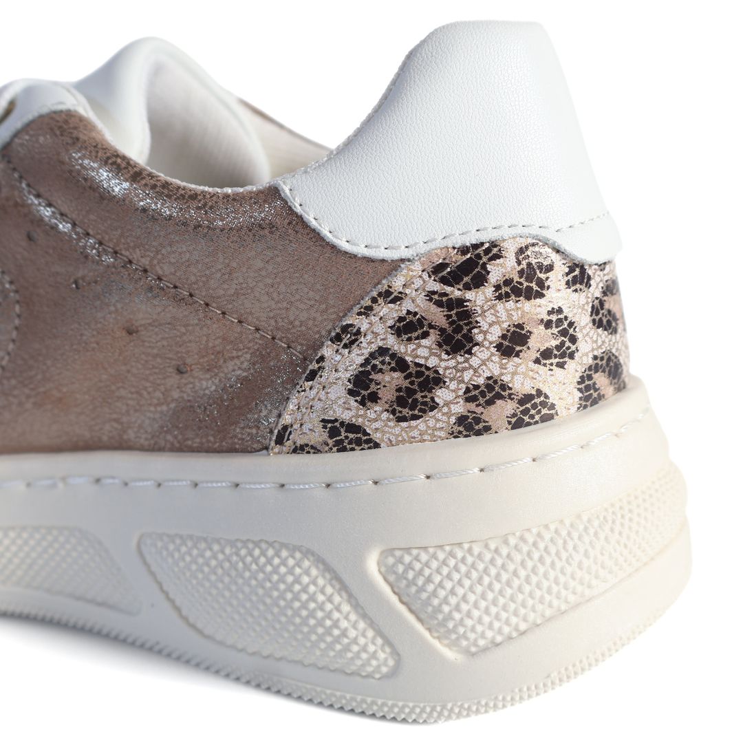 Geox D Ljuba Respira Girls Womens Shoes Trainers UK Size 2.5 Bronze White