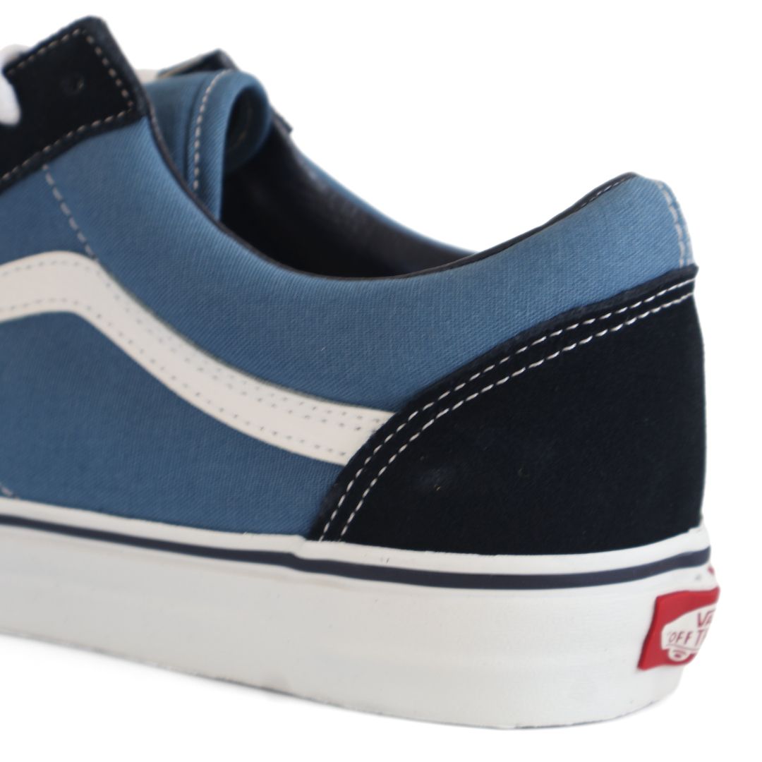 Vans Old Skool Mens Shoes Trainers Uk Size 7 - 10 Navy White