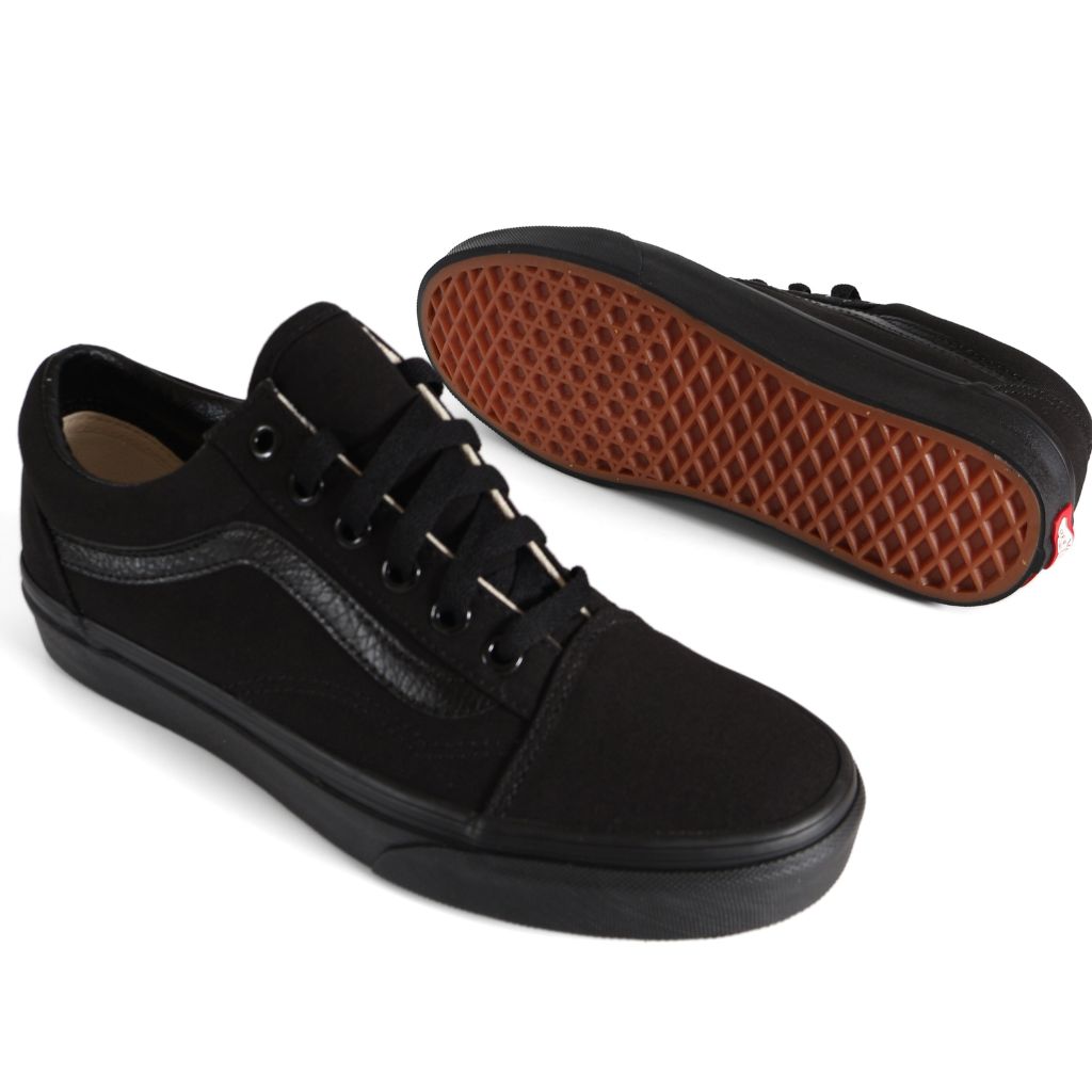 Vans Old Skool Kids Shoes Trainers Uk Size 5 Black Canvas