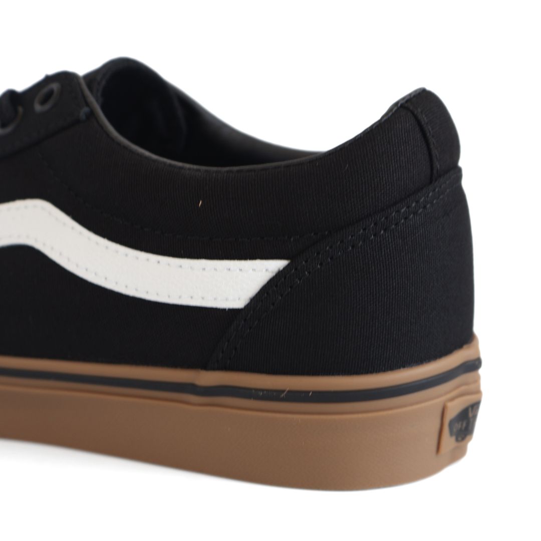 Vans Ward Mens Canvas Shoes Trainers Uk Size 8.5 Black Gum