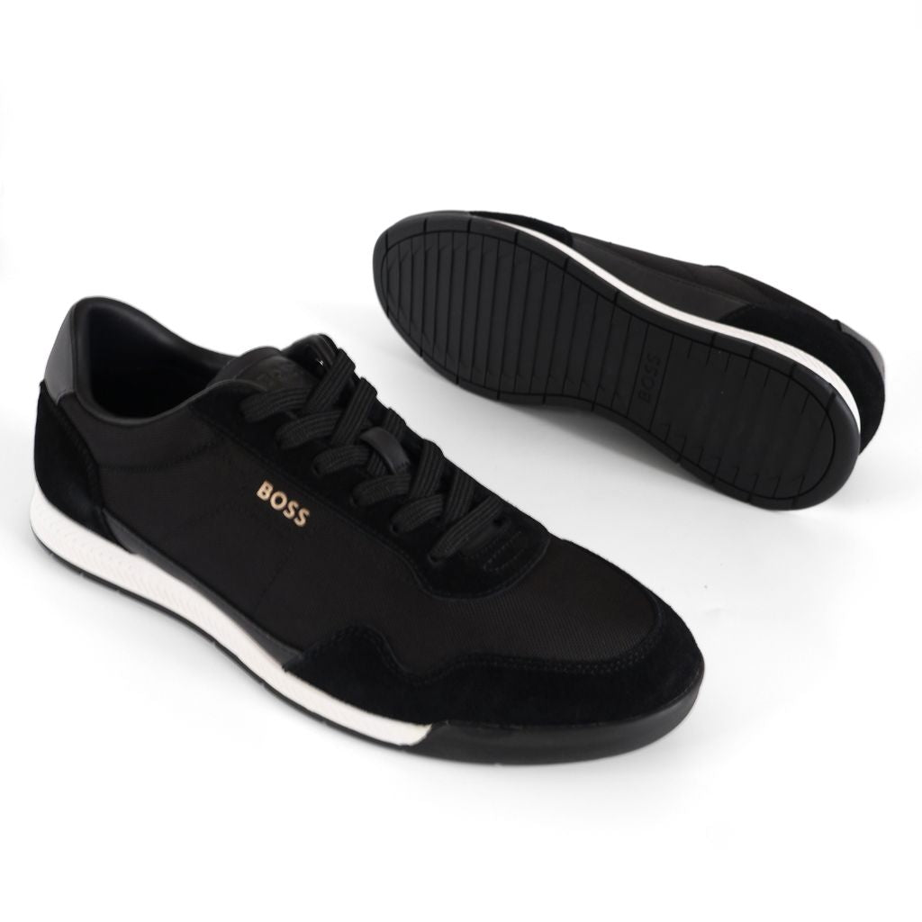 Hugo Boss Titanium SL Mens Shoes UK Size 7 Black White