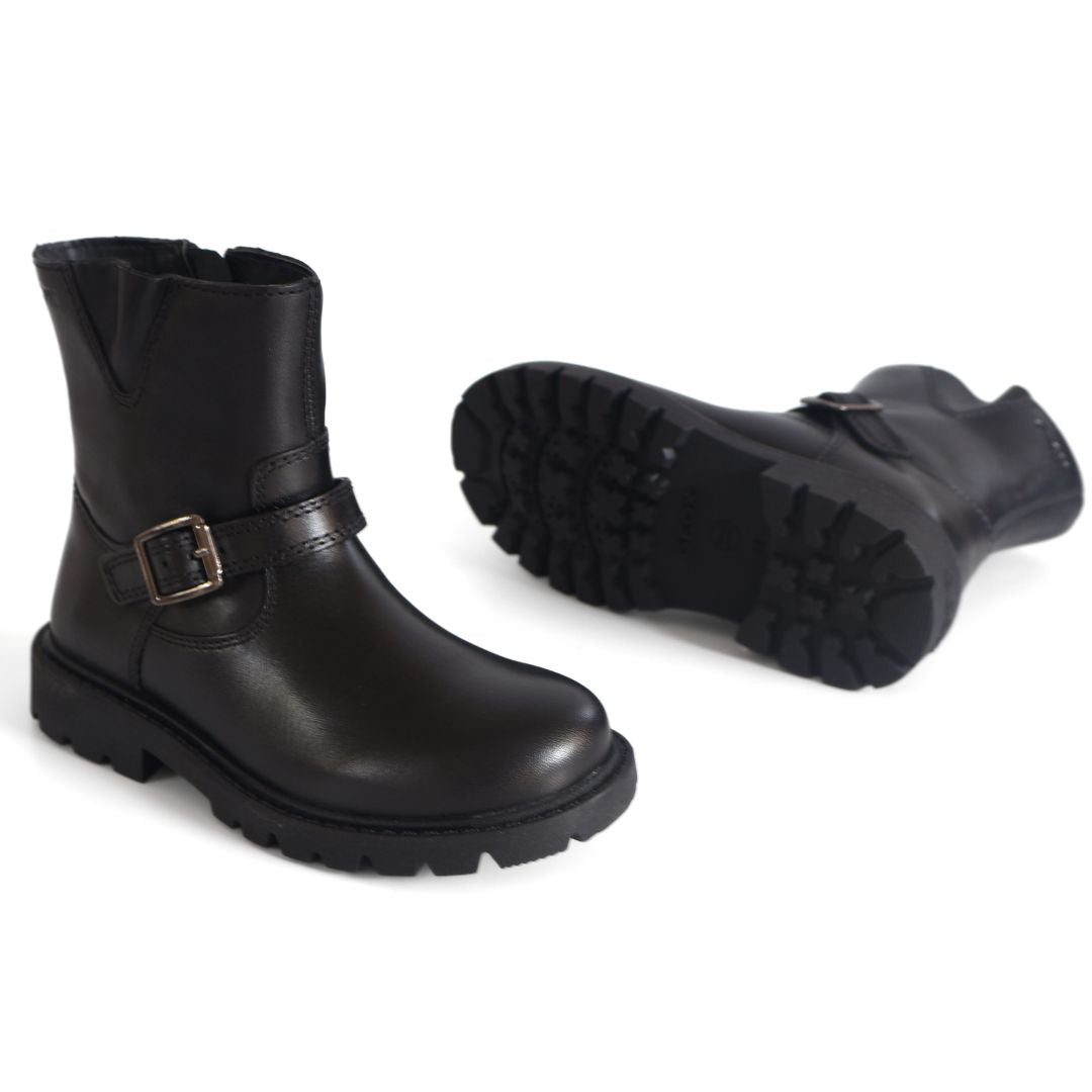 Geox J Shaylax Respira Kids Girls Boots Trainers UK Size 10 Black