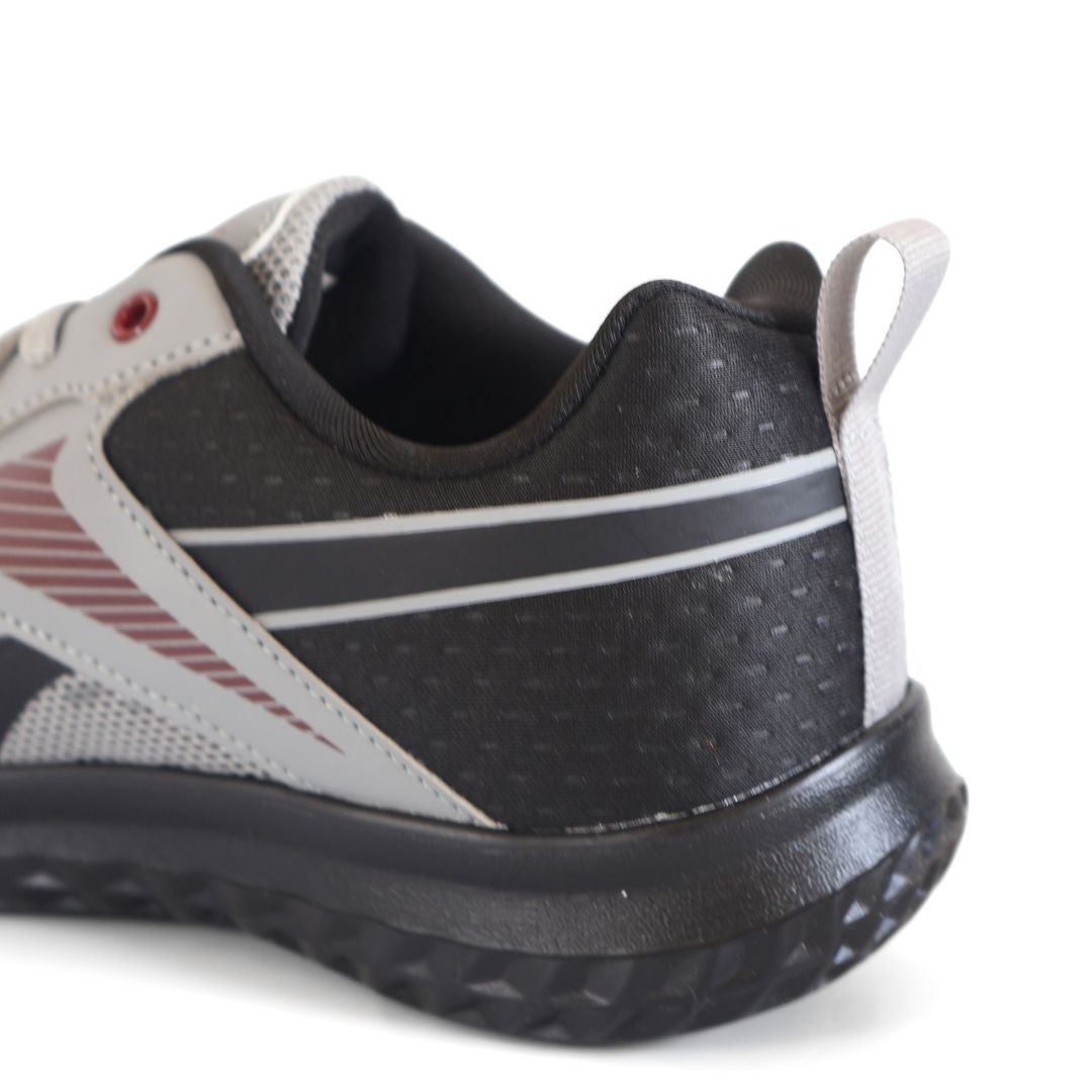 Reebok Rush Runner Kids Boys Shoes Trainers UK Size 5 Grey Black