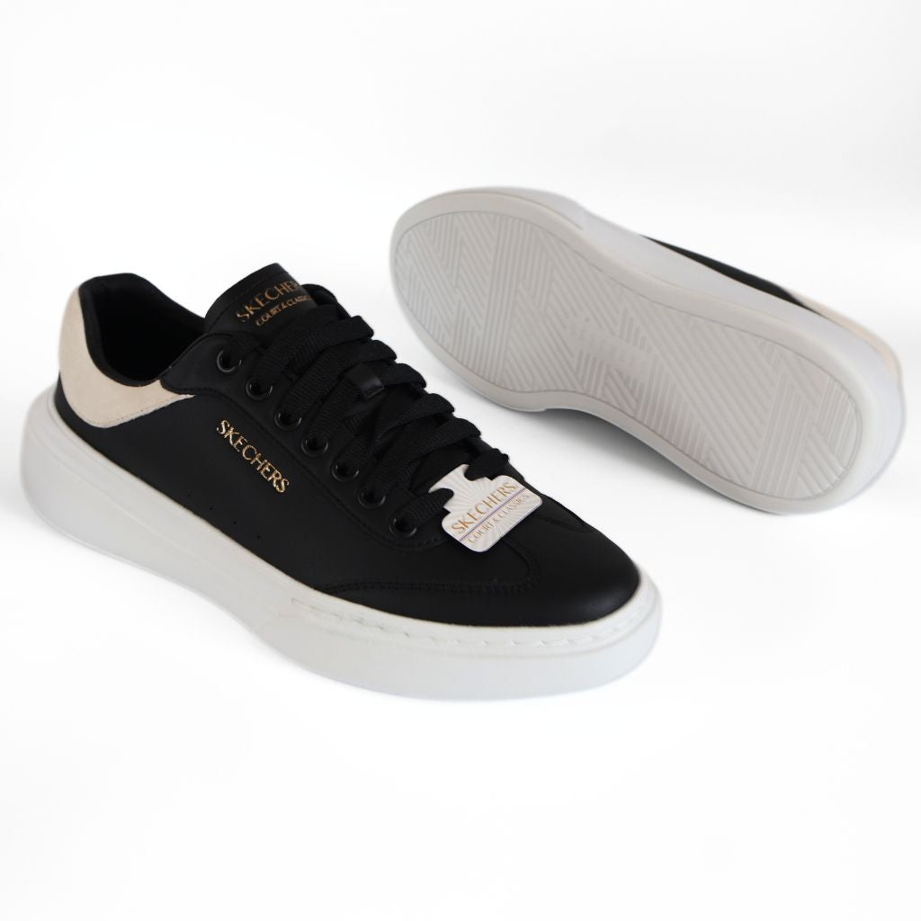 Skechers Cordova Classic Light Mens Shoes Trainers UK Size 8 Black White