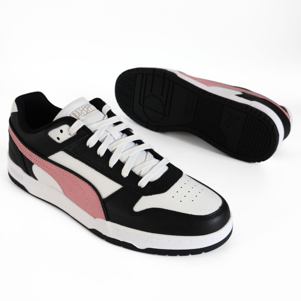 Puma RBD Game Low Womens Shoes Trainers UK Size 10 White Pink