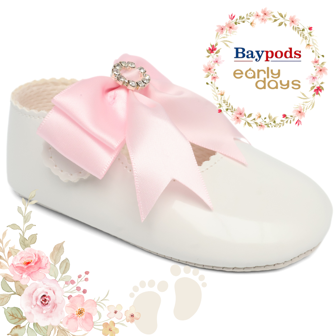 Baypods B060 Originals Girls Babies Soft Soles Shoes UK Size 0 - 1