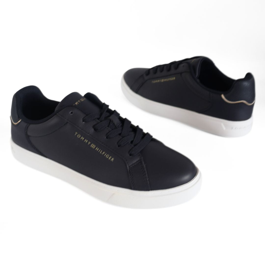 Tommy Hilfiger Essential Court Mens Shoes Trainers UK Size 6 Blue White