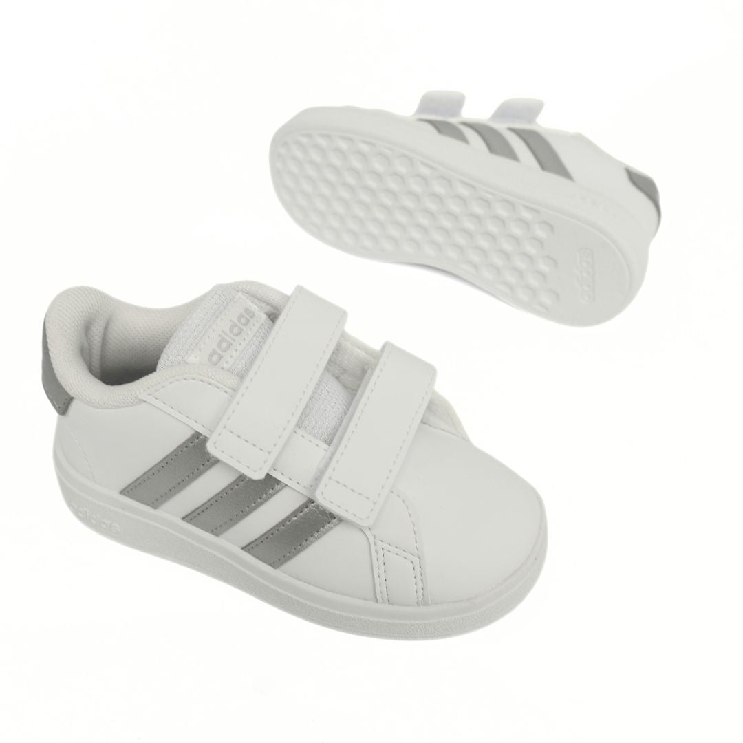 Adidas Grand Court Toddlers Shoes Trainers Size 6 - 9.5 GW6526 Strap Up