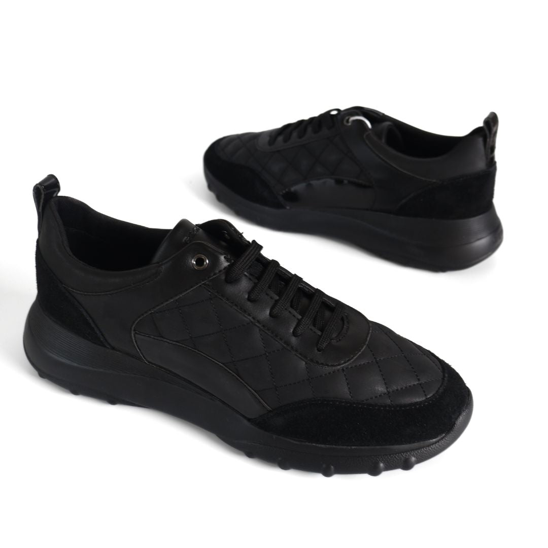 Geox D Alleniee Respira Womens Shoes Trainers UK Size 7 Black