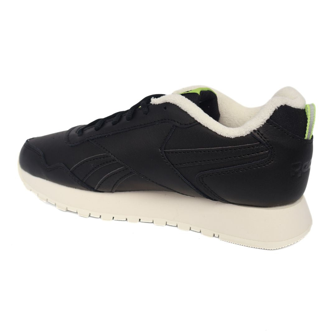 Reebok Glide Kids Shoes Trainers UK Size 3.5 Black Green White