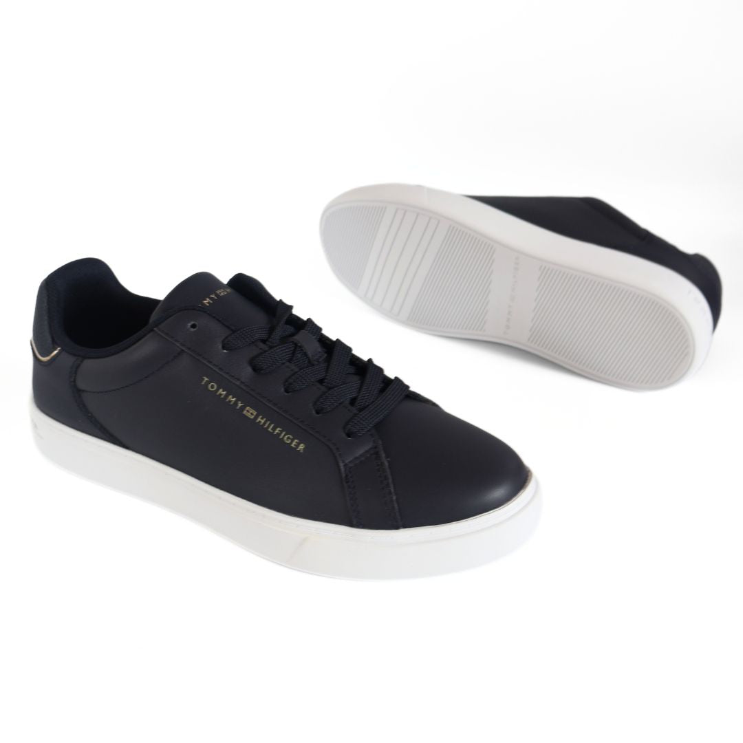 Tommy Hilfiger Essential Court Mens Shoes Trainers UK Size 6 Blue White