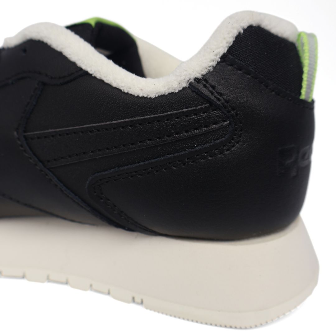 Reebok Glide Kids Shoes Trainers UK Size 3.5 Black Green White
