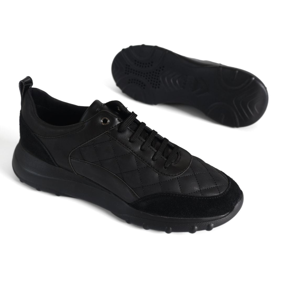 Geox D Alleniee Respira Womens Shoes Trainers UK Size 7 Black