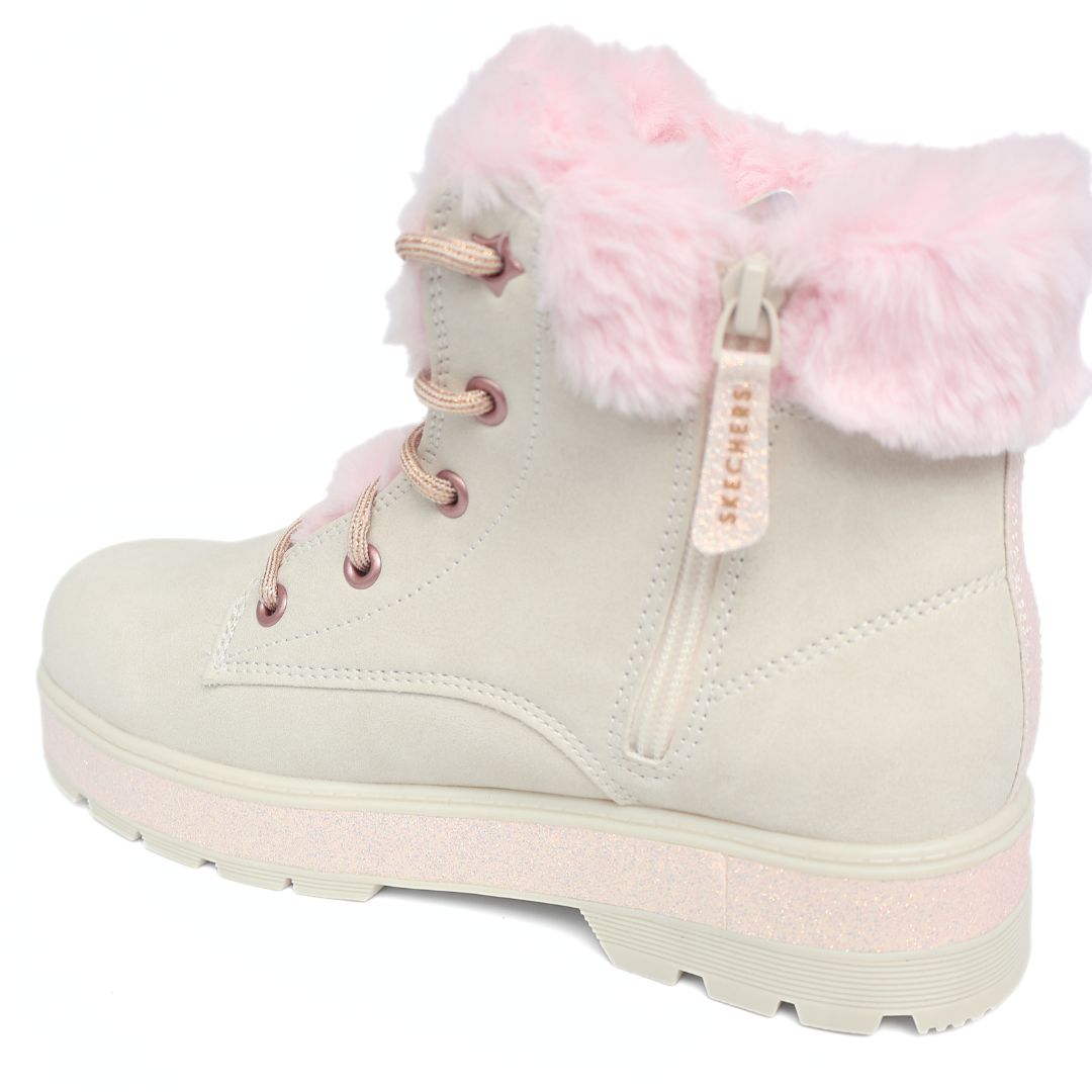Skechers Street Glitz Girls Shoes Trainers UK Size 2.5 Pink