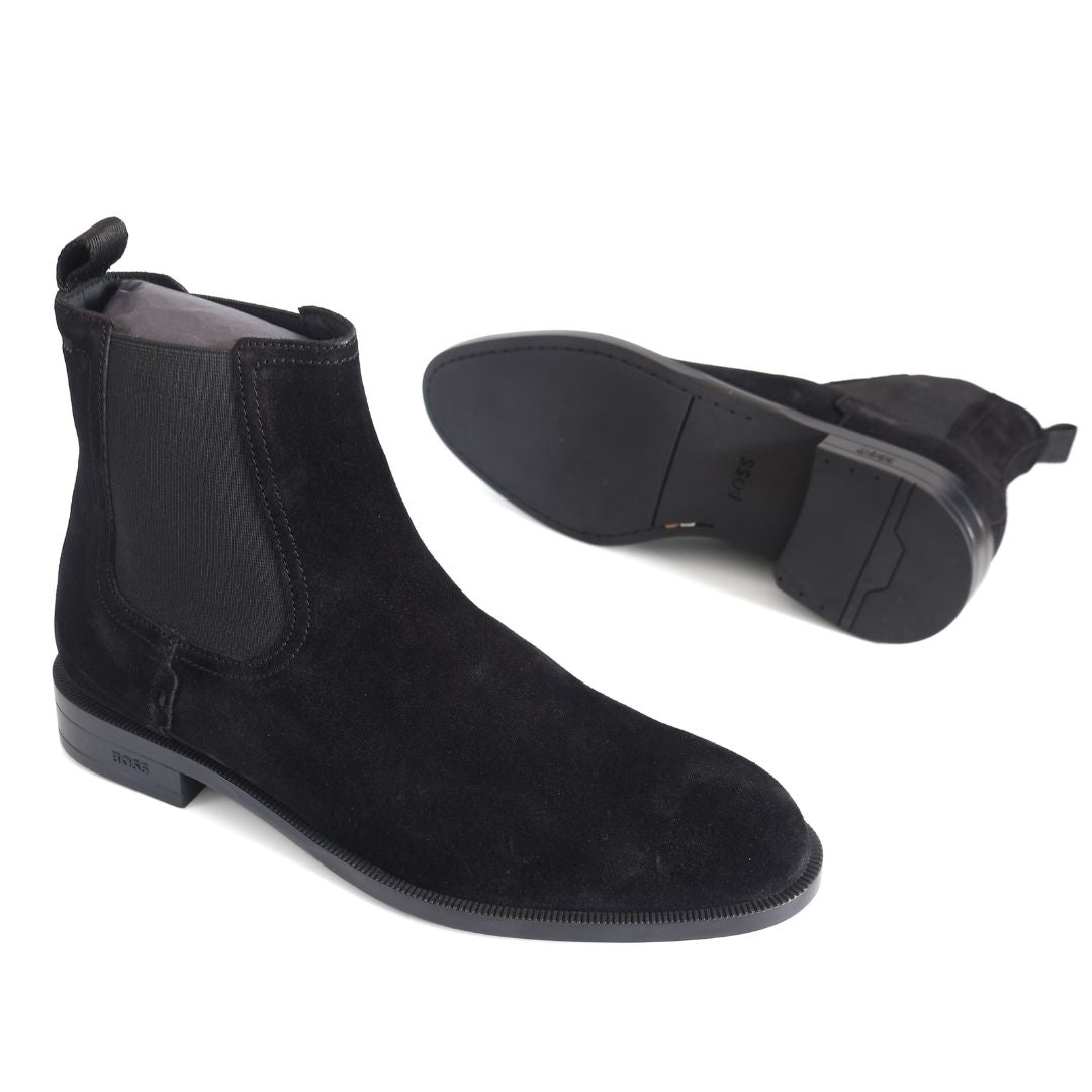 Hugo Boss Tayil Cheb Womens Ankle Boots Shoes UK Size 7 Black