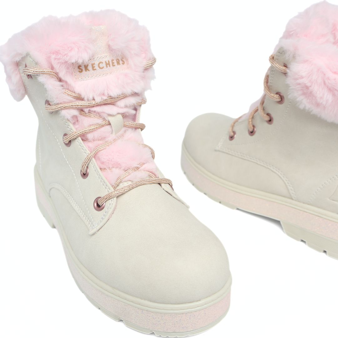 Skechers Street Glitz Girls Shoes Trainers UK Size 2.5 Pink