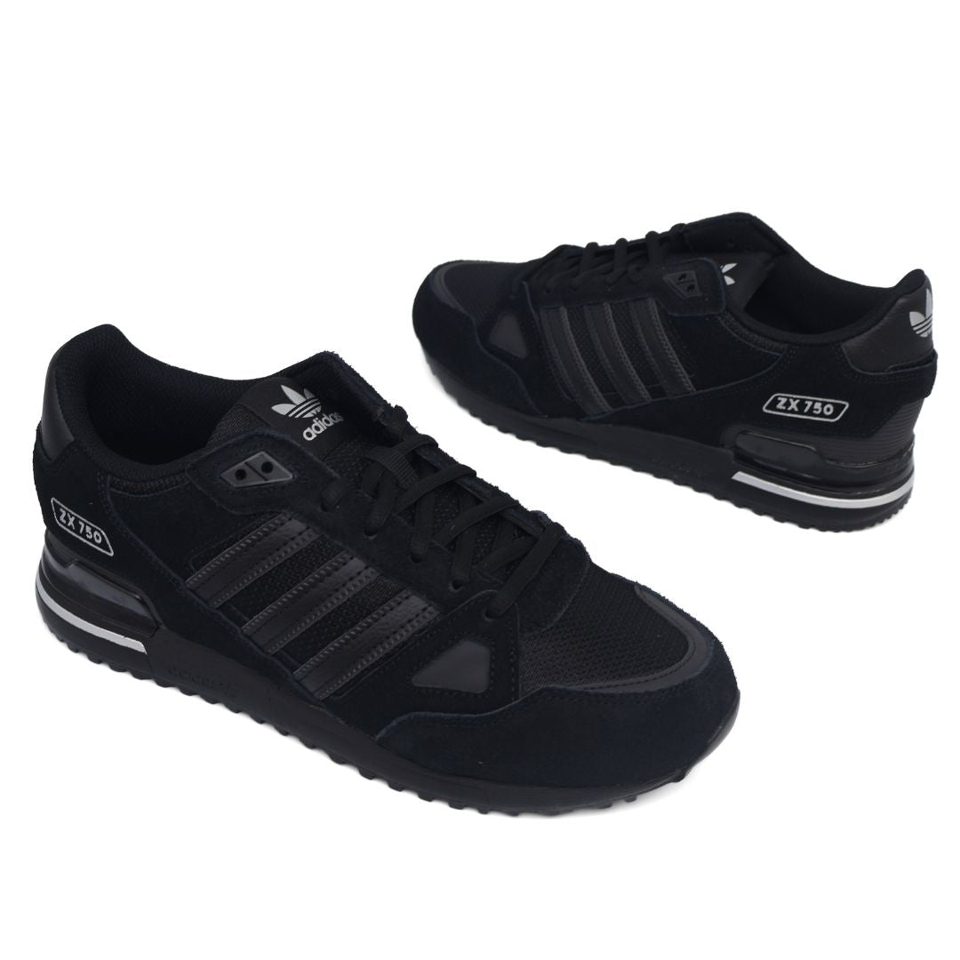 Adidas ZX 750 Mens Shoes Trainers Uk Size 7 to 12 GW5531 Black Silver