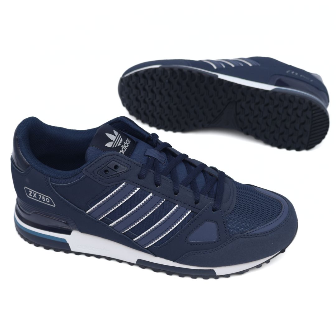 Adidas ZX 750 Mens Shoes Trainers Uk Size 7 to 12 IF4901 Navy White
