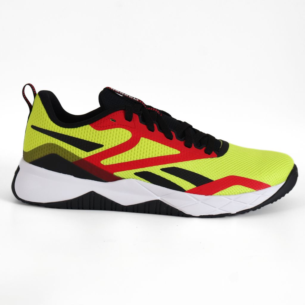 Reebok NFX Mens Running Shoes Trainers UK Size 7.5 - 9.5 Yellow Black