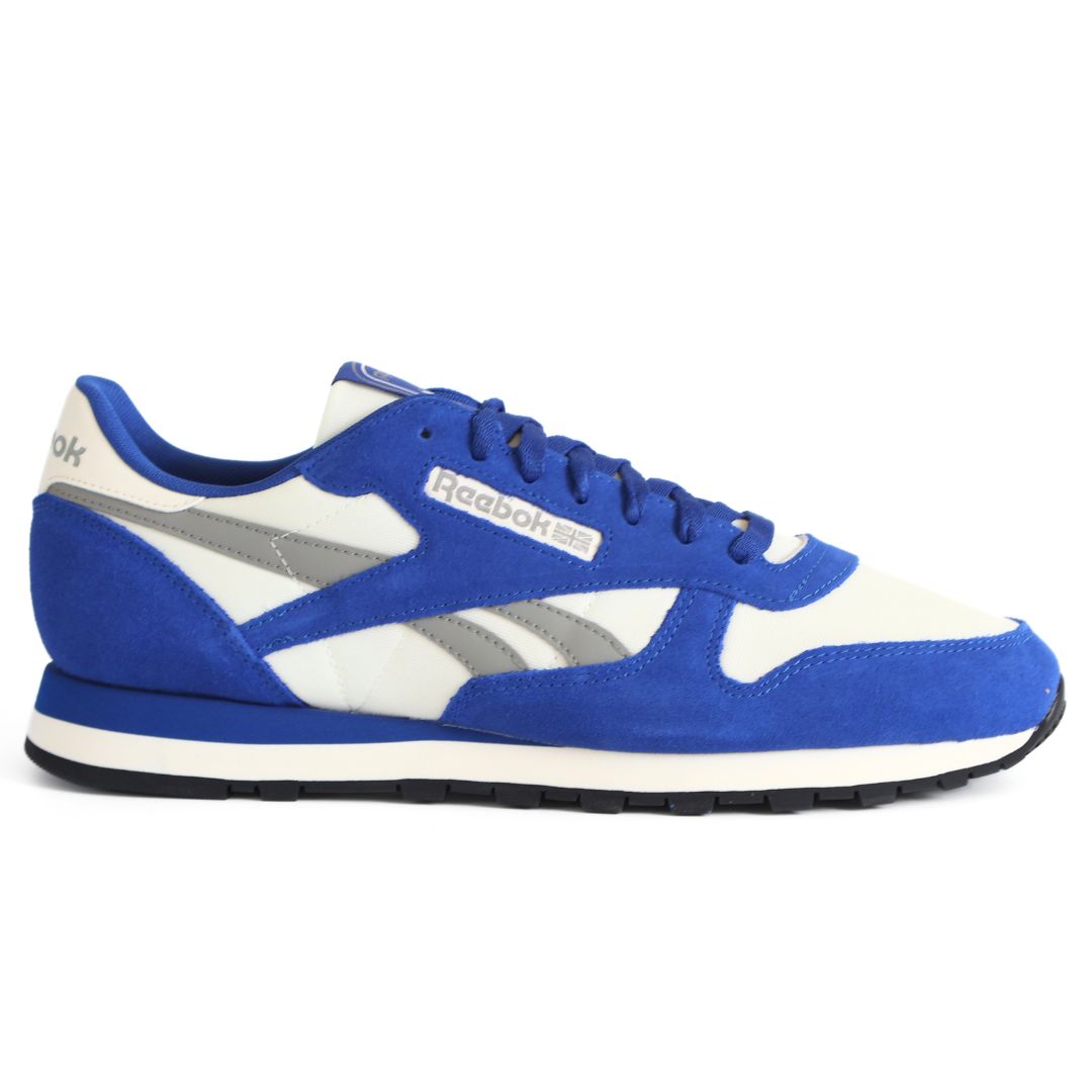 Reebok Classic Leather Mens Shoes Trainers UK Size 11 Blue White