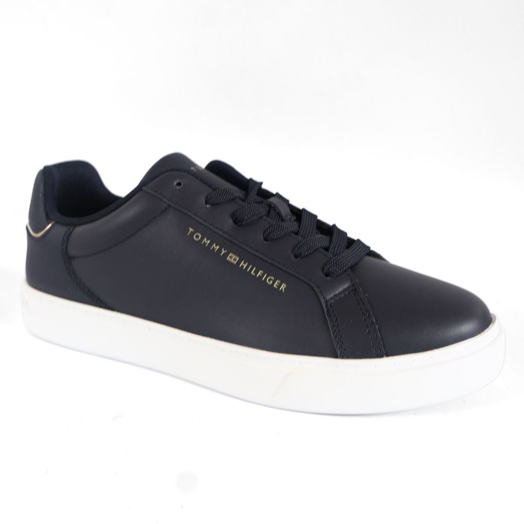 Tommy Hilfiger Essential Court Mens Shoes Trainers UK Size 6 Blue White