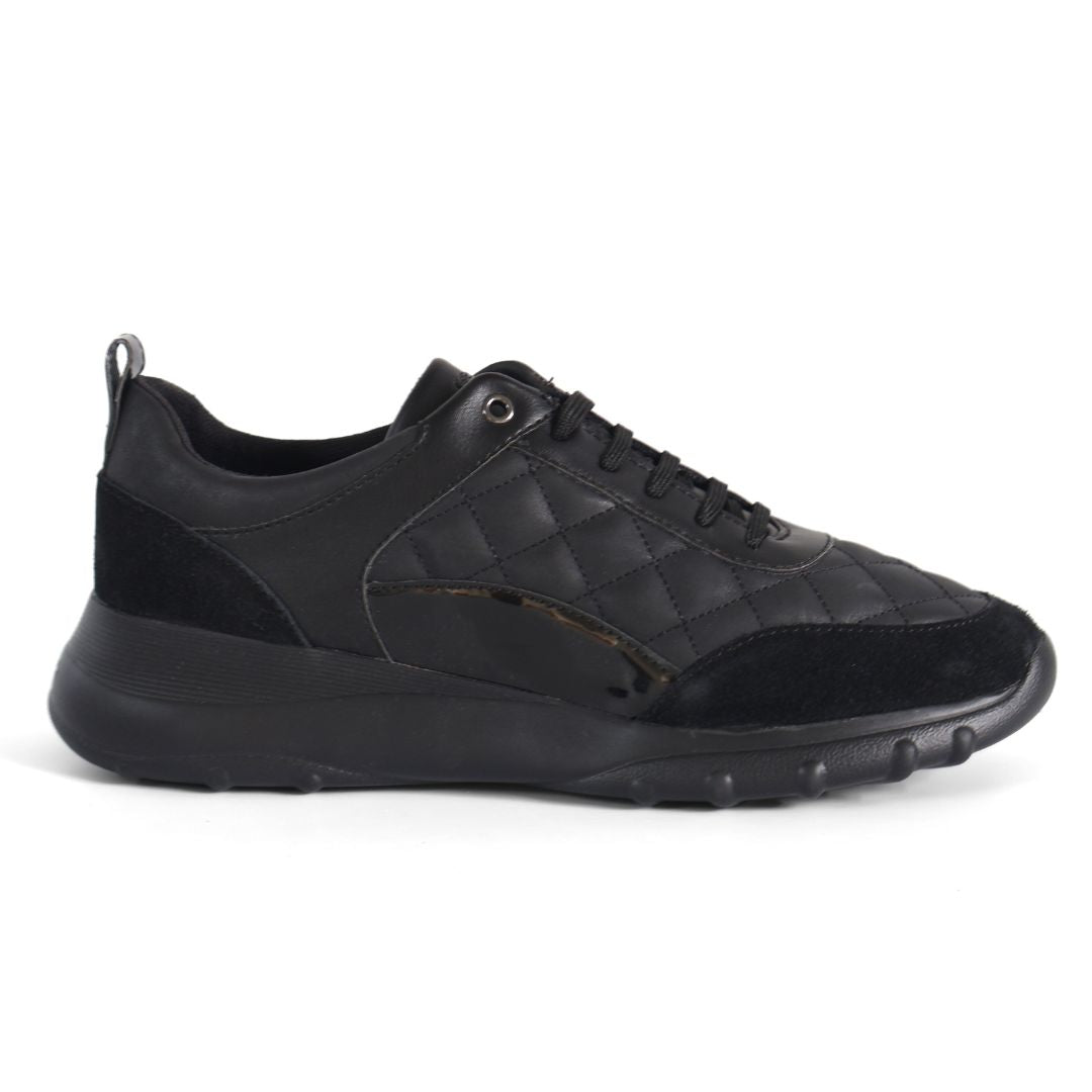 Geox D Alleniee Respira Womens Shoes Trainers UK Size 7 Black