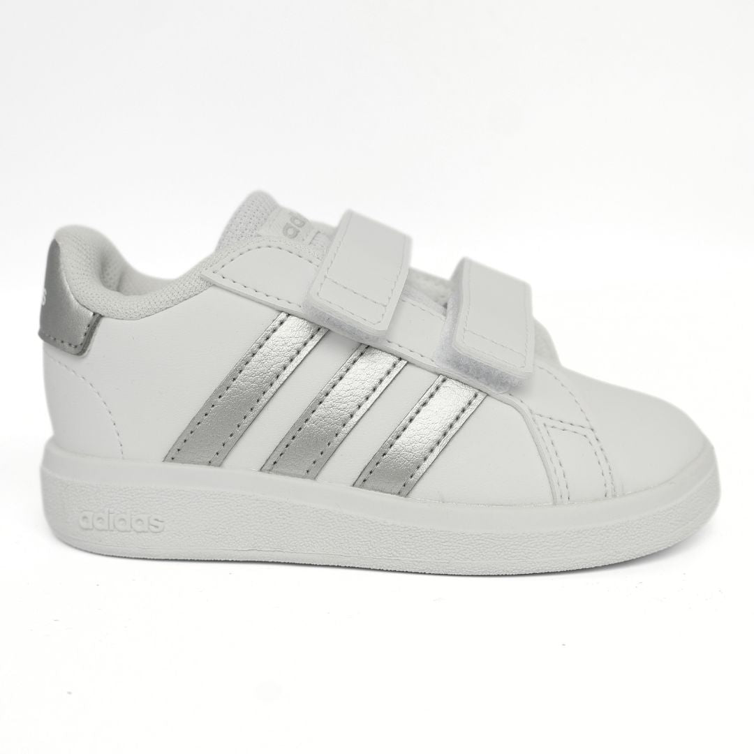 Adidas Grand Court Toddlers Shoes Trainers Size 6 - 9.5 GW6526 Strap Up