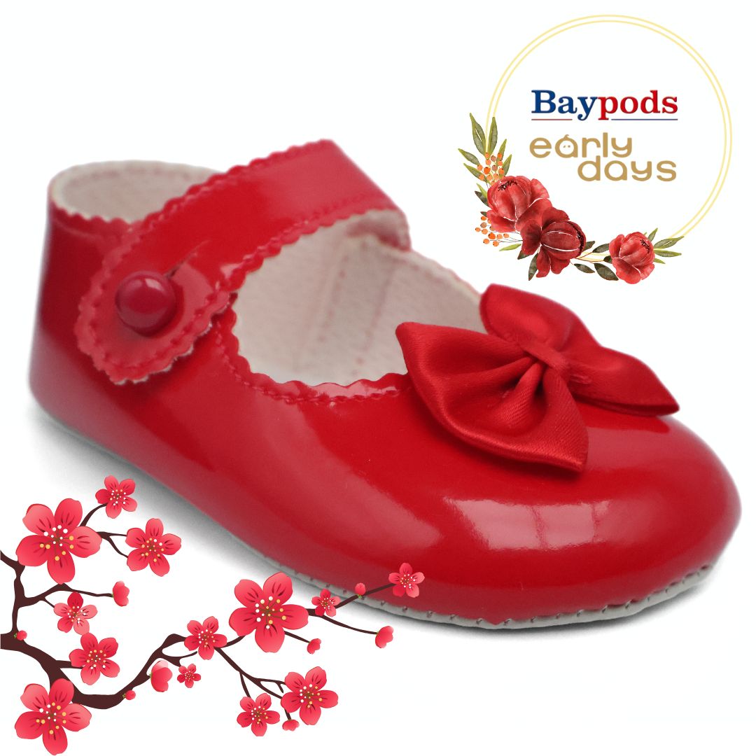 Baypods B604 Originals Girls Babies Soft Soles Shoes UK Size 0 - 3