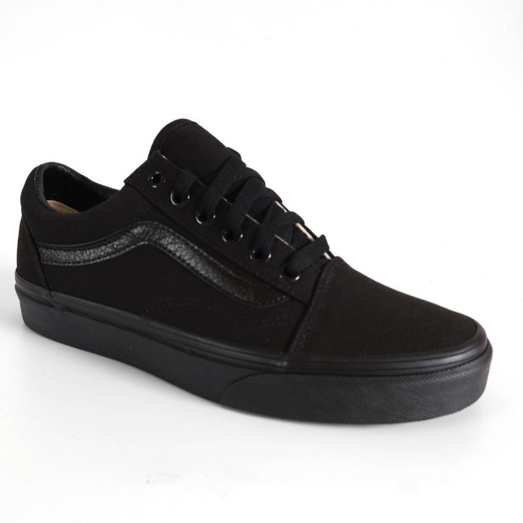 Vans Old Skool Kids Shoes Trainers Uk Size 5 Black Canvas