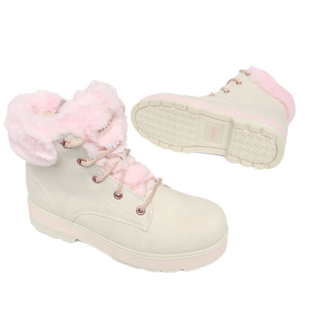 Skechers Street Glitz Girls Shoes Trainers UK Size 2.5 Pink