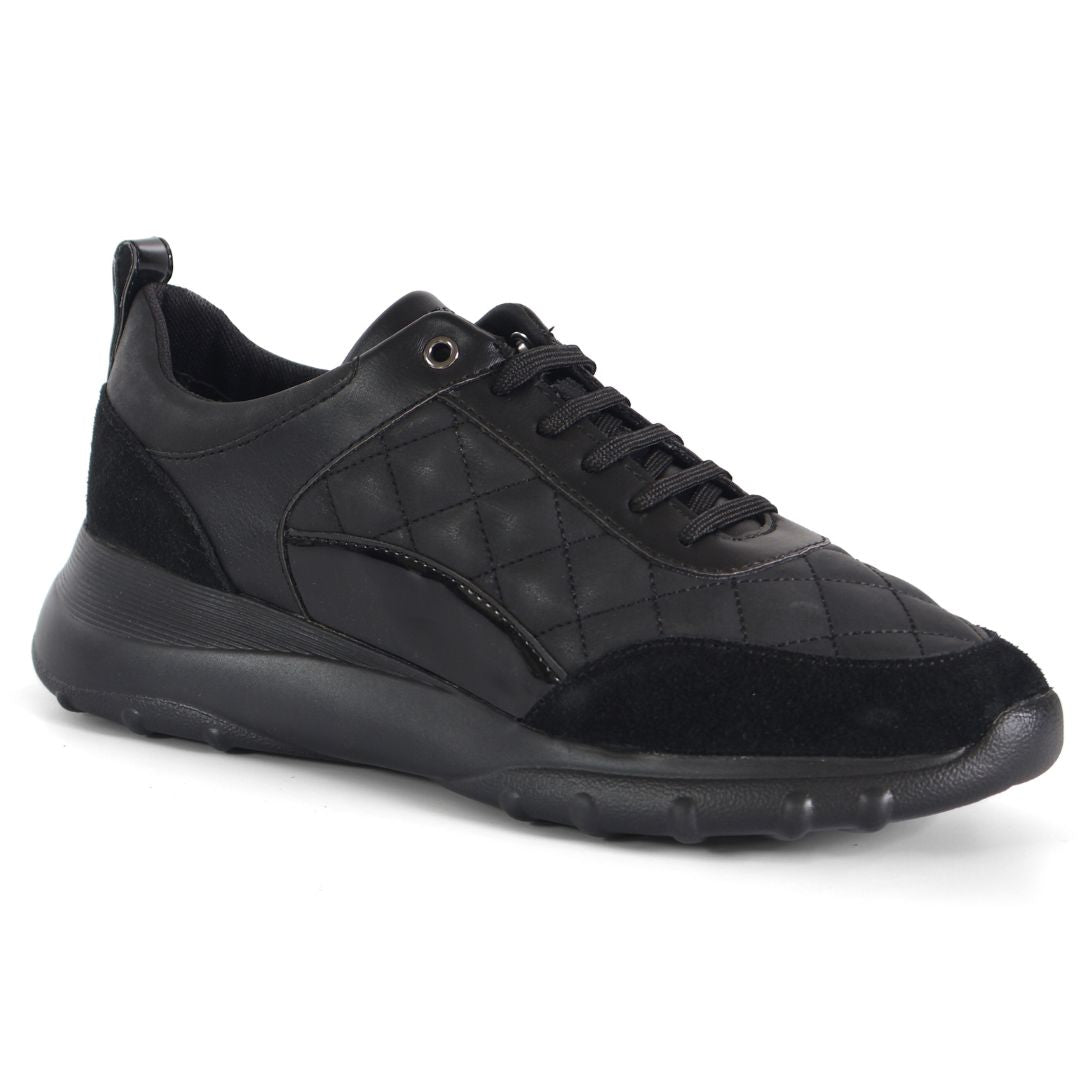 Geox D Alleniee Respira Womens Shoes Trainers UK Size 7 Black