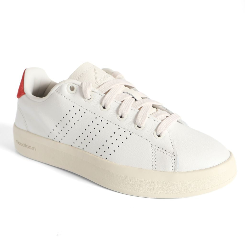 Adidas Advantage Premium Kids Shoes Trainers UK Size 3.5 White Red