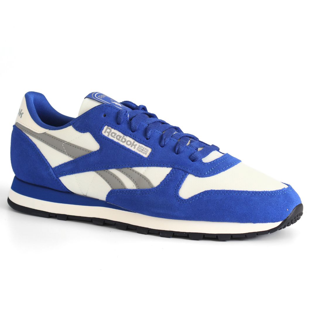 Reebok Classic Leather Mens Shoes Trainers UK Size 11 Blue White