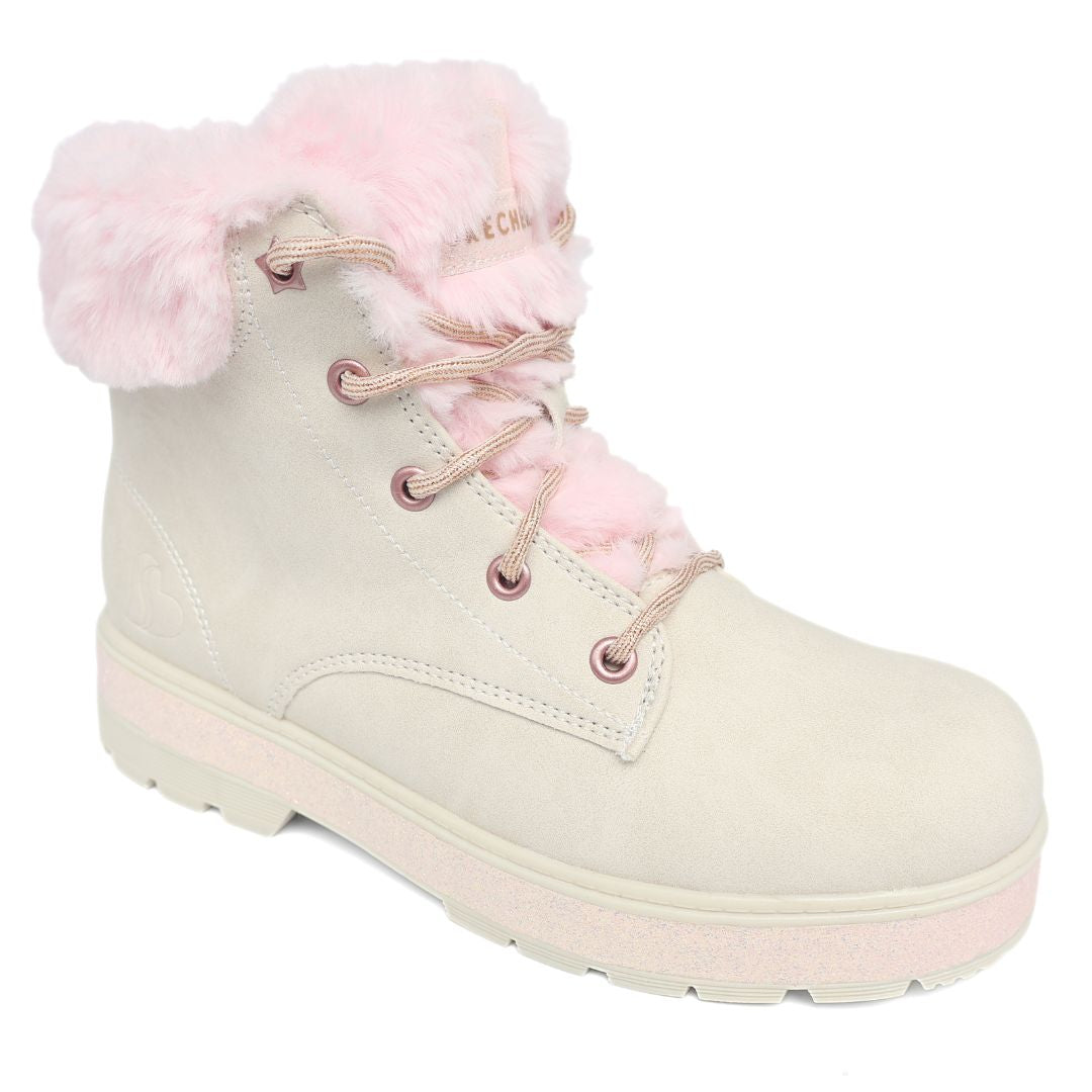 Skechers Street Glitz Girls Shoes Trainers UK Size 2.5 Pink