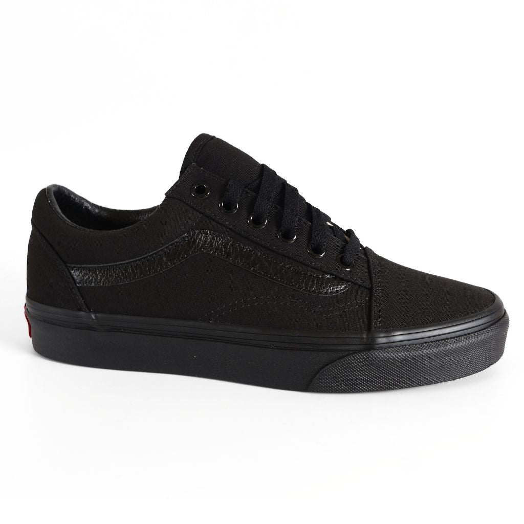 Vans Old Skool Kids Shoes Trainers Uk Size 5 Black Canvas