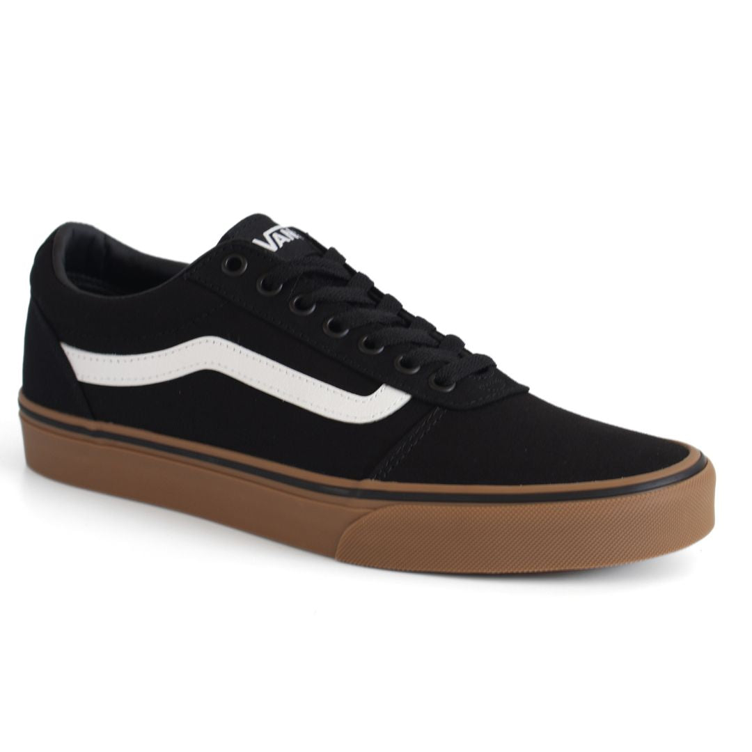 Vans Ward Mens Canvas Shoes Trainers Uk Size 8.5 Black Gum