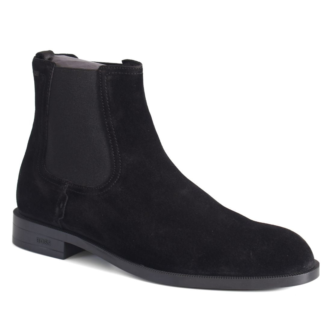 Hugo Boss Tayil Cheb Womens Ankle Boots Shoes UK Size 7 Black