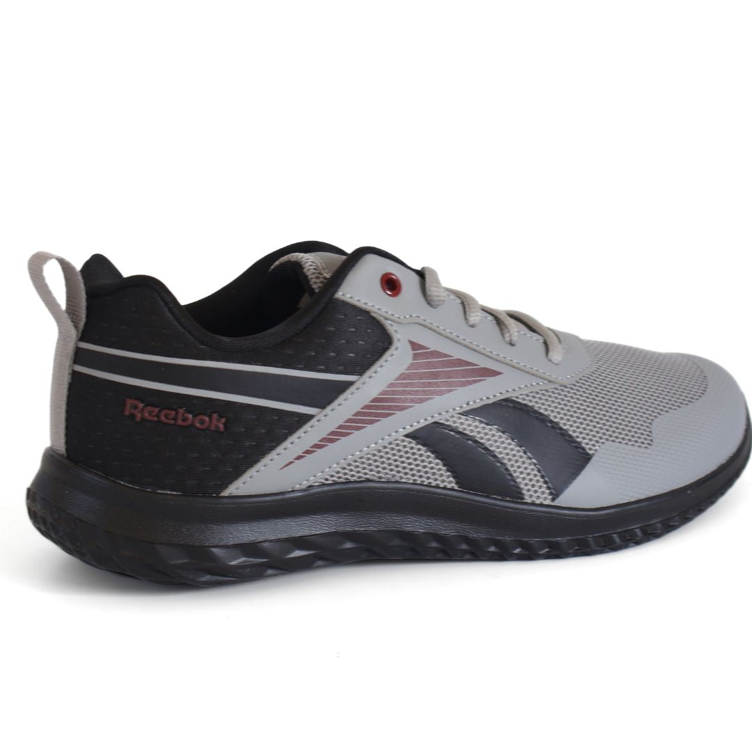 Reebok Rush Runner Kids Boys Shoes Trainers UK Size 5 Grey Black