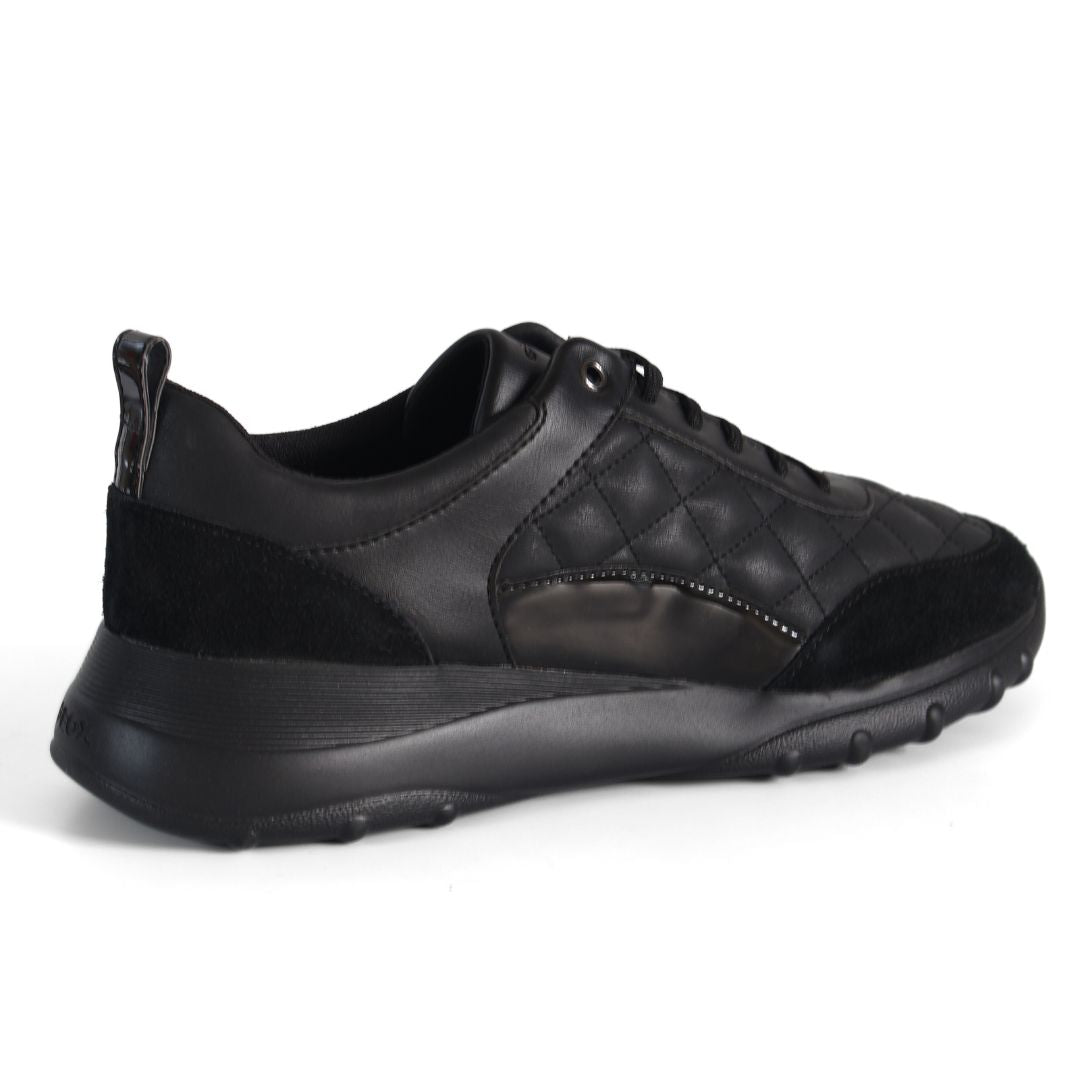 Geox D Alleniee Respira Womens Shoes Trainers UK Size 7 Black