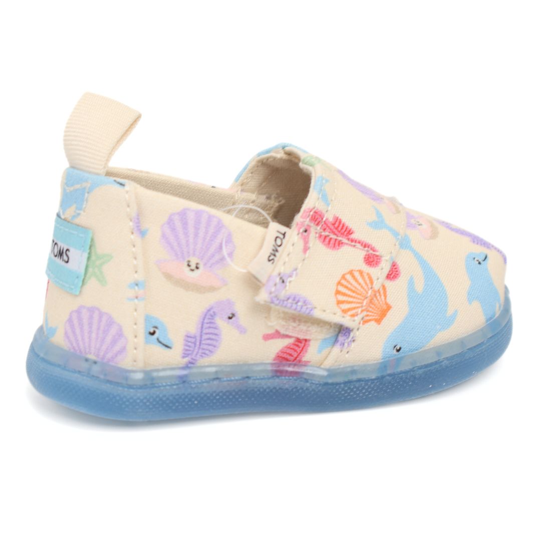 Toms Tiny Alpargata Babies Girls Pre Walkers Gum Soles UK Size 3