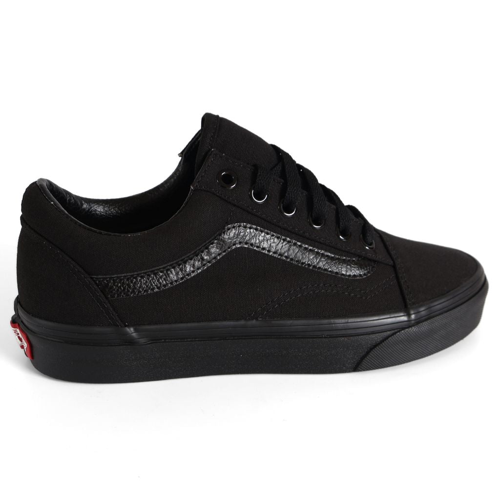 Vans Old Skool Kids Shoes Trainers Uk Size 5 Black Canvas