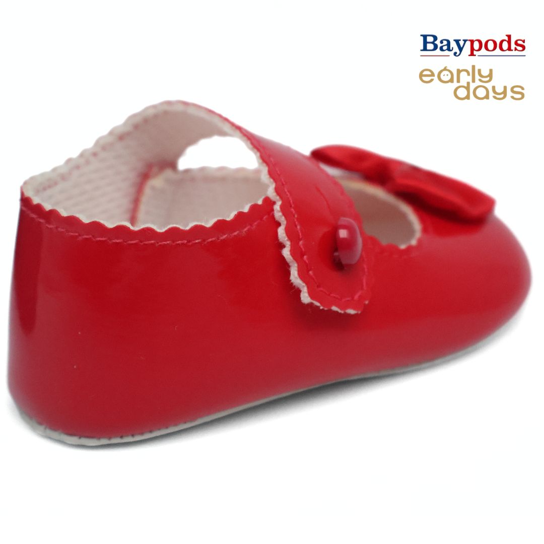 Baypods B604 Originals Girls Babies Soft Soles Shoes UK Size 0 - 3