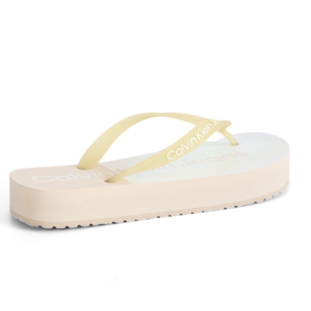 Calvin Klein Flatform Monologo Womens Girls Beach Sandal UK Size 5 - 6