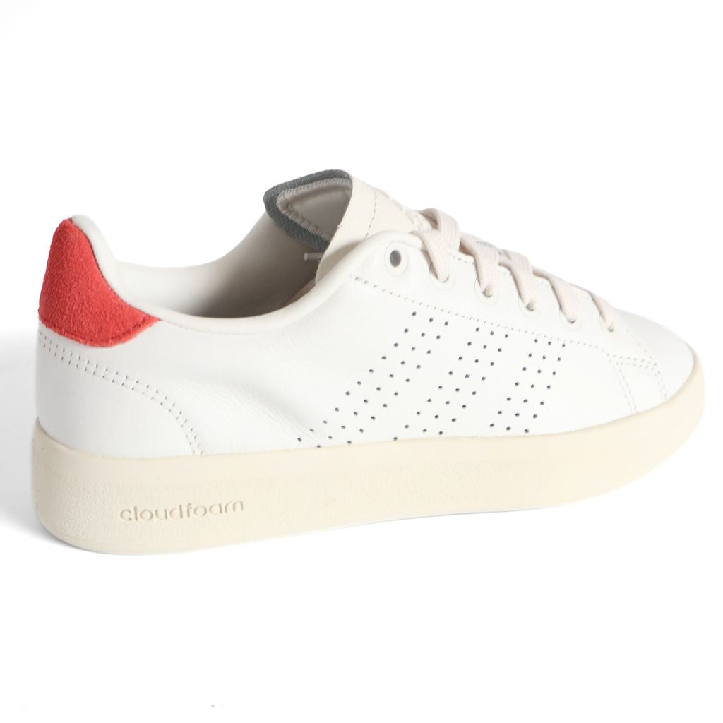 Adidas Advantage Premium Kids Shoes Trainers UK Size 3.5 White Red